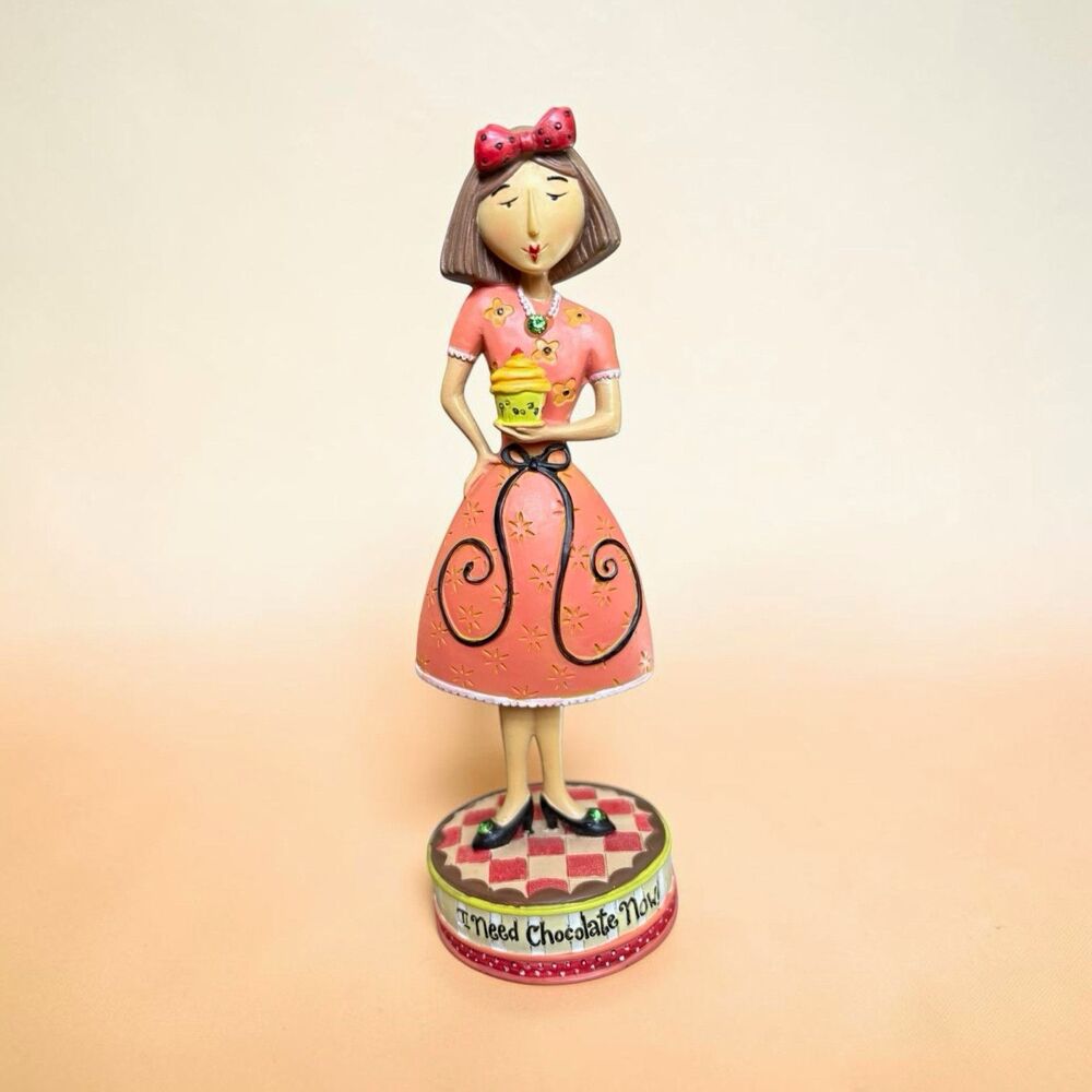Dan DiPaolo "Girlfriends" Figurine - "I Need Chocolate Now" 6" Carson 19838